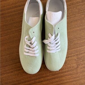 Oliver Cabell Green Leather Sneakers